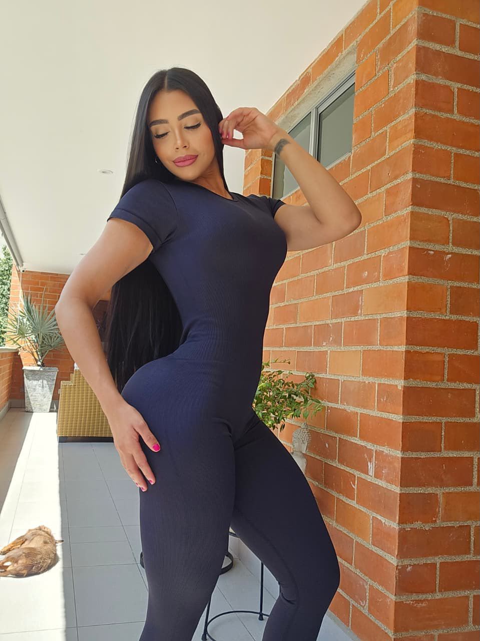 Jumpsuit largo camiseta